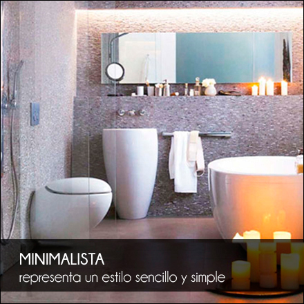 Baños minimalistas